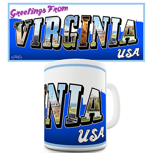 Greetings From Virginia Novelty Mug