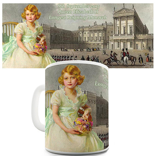 HM Queen Elizabeth II Longest Reigning Monarch Novelty Mug