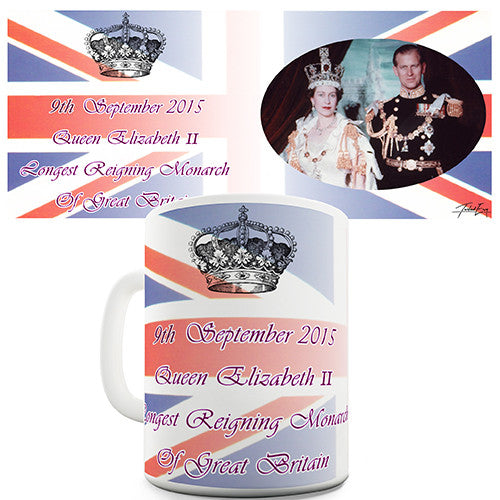 Queen Elizabeth II Great Britain Novelty Mug