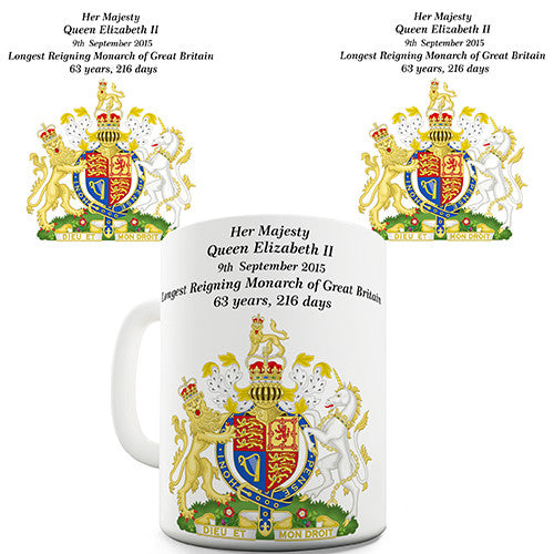 Her Majesty Queen Elizabeth II 63 Years Novelty Mug