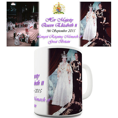 Queen Elizabeth II Commemorative Novelty Mug