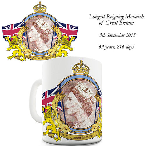 Her Majesty Longest Reigning British Monarch Novelty Mug