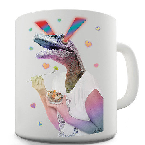 Laser Eyes Lizard Novelty Mug