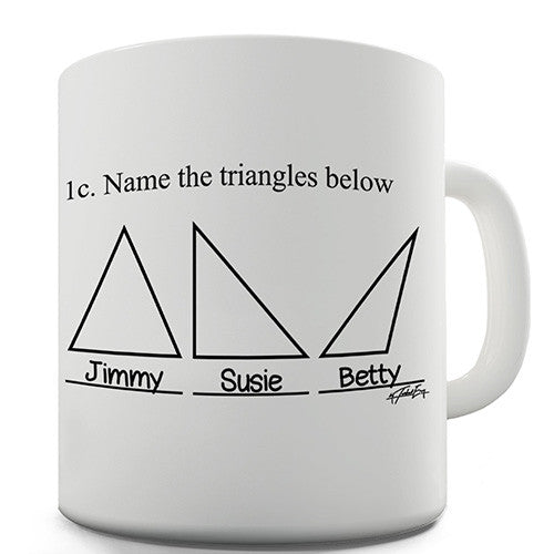 Name The Triangles Novelty Mug