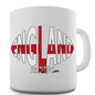 England Rugby Ball Flag Novelty Mug