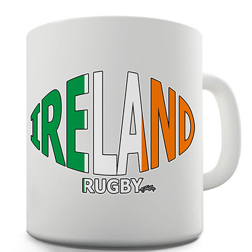 Ireland Rugby Ball Flag Novelty Mug
