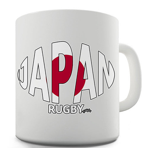 Japan Rugby Ball Flag Novelty Mug