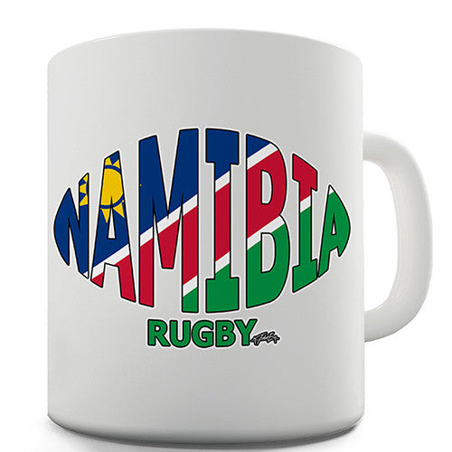 Namibia Rugby Ball Flag Novelty Mug