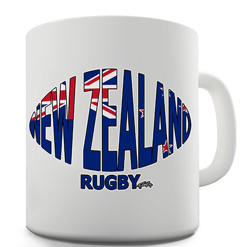 New Zealand Rugby Ball Flag Novelty Mug