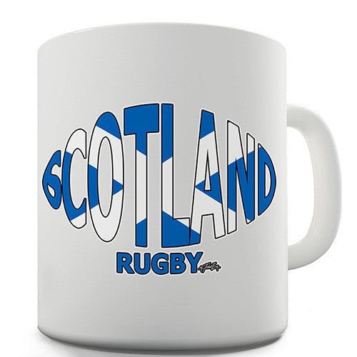 Scotland Rugby Ball Flag Novelty Mug