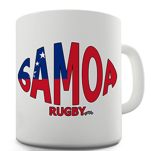 Samoa Rugby Ball Flag Novelty Mug