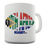 South Africa Rugby Ball Flag Novelty Mug