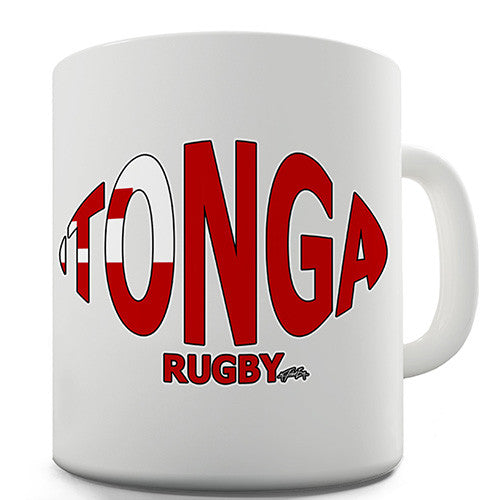 Tonga Rugby Ball Flag Novelty Mug