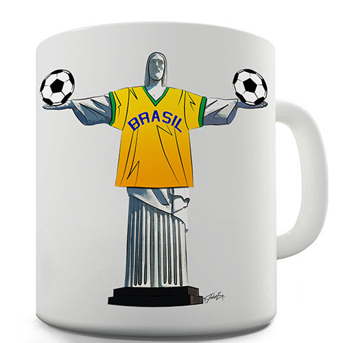 Christ The Redeemer Football Novelty Mug