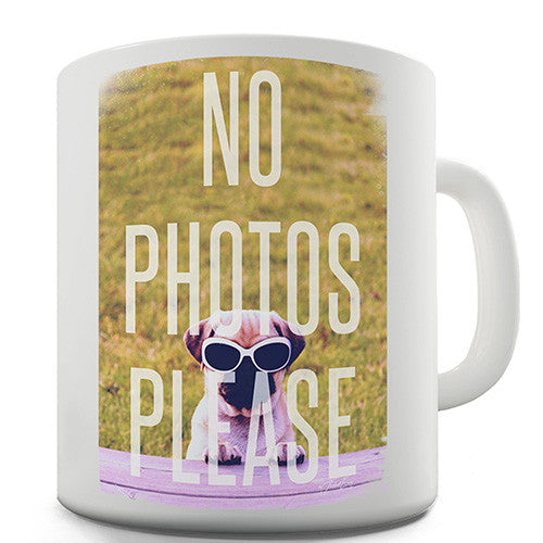 No Photos Please Novelty Mug