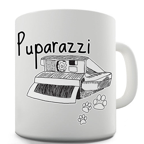 Puparazzi Paw Prints Novelty Mug