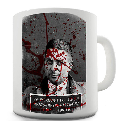 Blood Splatter Mugshot Novelty Mug