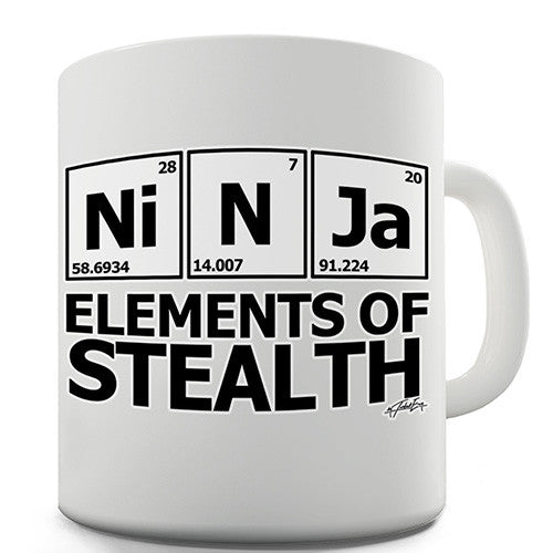 Ninja Elements Of Stealth Novelty Mug