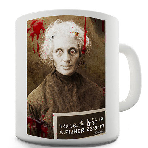 Halloween Killer Mugshot Novelty Mug