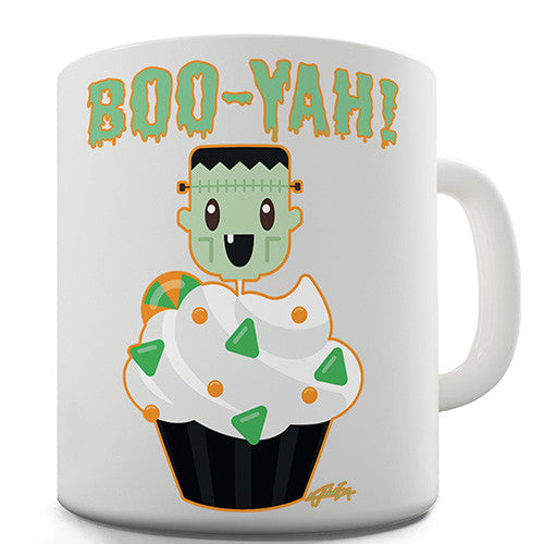 Boo Yah Monster Cupcake Novelty Mug