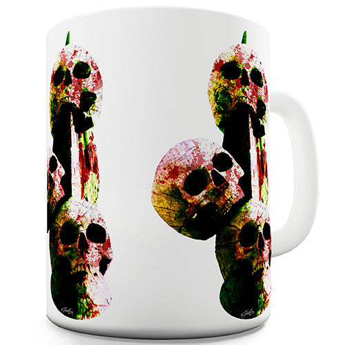 Skulls On A Spike Novelty Mug