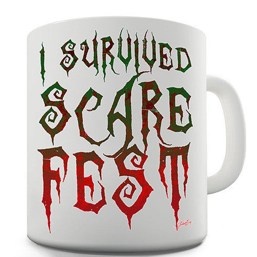I Survived Scare Fest Novelty Mug