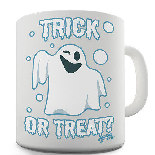 Trick or Treat Spooky Ghost Novelty Mug