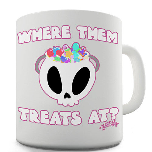 Halloween Where Them Treats At Novelty Mug