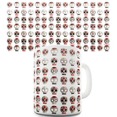 Sugar Candy Skulls Novelty Mug