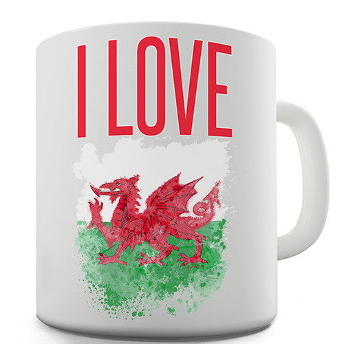 I Love Wales Novelty Mug