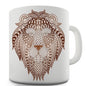 Tribal Lion Head Novelty Mug