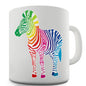 Rainbow Zebra Novelty Mug