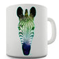 Galaxy Zebra Head Ceramic Mug