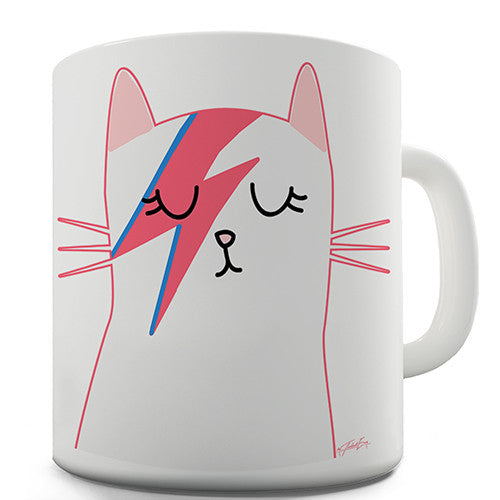Glam Rock Cat Novelty Mug