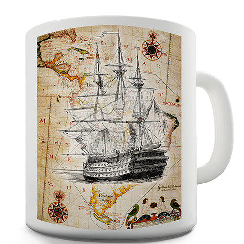 Treasure Map Novelty Mug