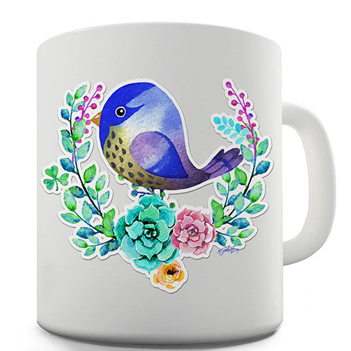 Decorative Starling Bird Novelty Mug