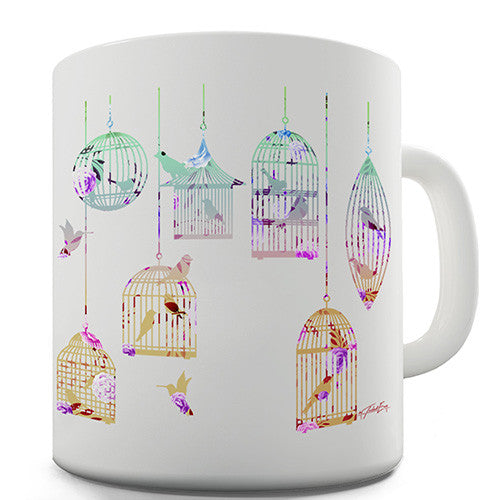 Decorative Bird Cages Novelty Mug