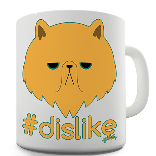 Grumpy Cat Hashtag Dislike Novelty Mug