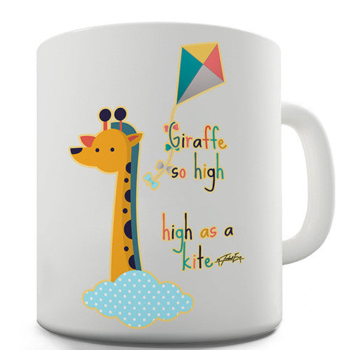 High As A Kite Giraffe Novelty Mug