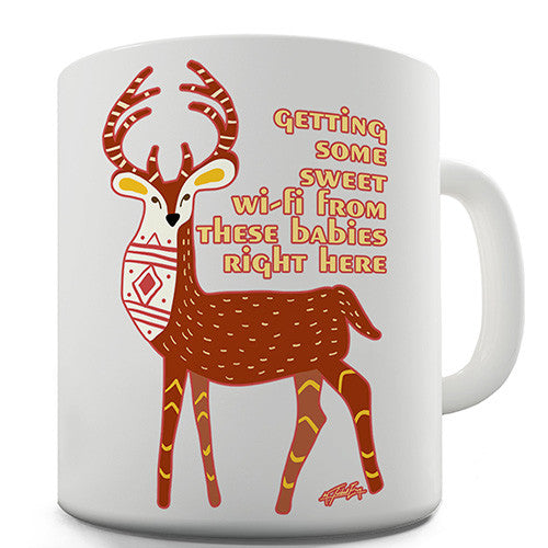 Deer Sweet Wi-Fi Funny Mug