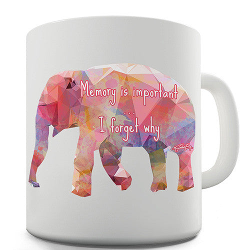 Geometric Elephant Memory Is Important Novelty Mug
