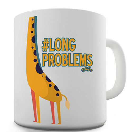 Giraffe Hashtag Long Problem Novelty Mug