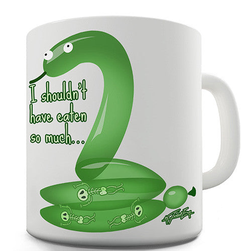 Snake I Shouldn't Have Eaten So Much Novelty Mug