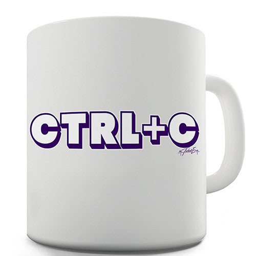 Ctrl C Copy Twins Novelty Mug