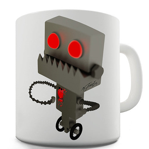 Bleeding Robot Heart Novelty Mug