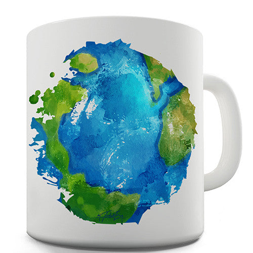 Global Warming Melting Earth Novelty Mug