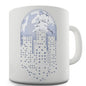 Pixel Art Planet Earth Novelty Mug