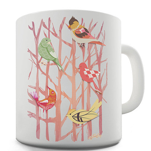 Birds In Branches Novelty Mug