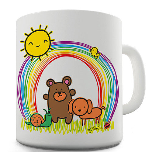 Rainbow Sunshine Pets Novelty Mug