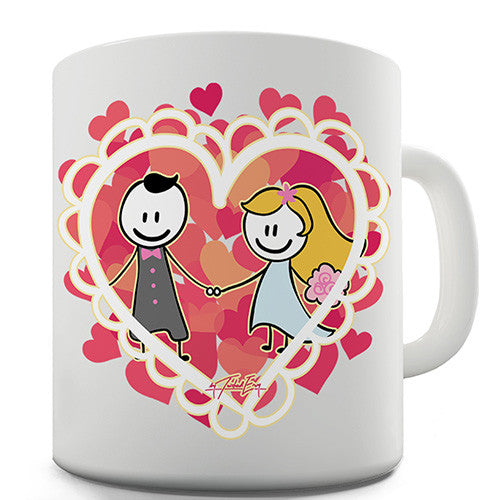 Loving Couple Hearts Novelty Mug